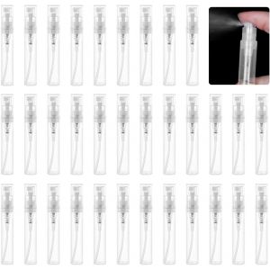 50 Mini Flacons Pulvérisateurs 5ml De Voyage Transparents Rechargeables En Plastique Avec Couvercles Pour Accessoires D'huiles Essentielles Mini Atomiseur Pompes Pour Parfum Pulvérisateur - Neuf