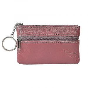 Petit portefeuille en cuir mignon pour femmes Soft Mini porte-monnaie avec porte-cl&eacute;s cha&icirc;ne Ha - Neuf
