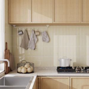 Credence Adhesive Pour Cuisine: Plus Épais Crédence Salle De Bain 30.5x30.5 Cm Metro Carrelage Adhesif - 10 Pièces Beige[Pou8806069] - Neuf