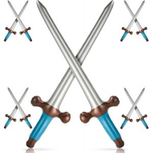 KAL-10 Pièces Épées Gonflables Jouet Épée, Épées Gonflables De Pirate En Plastique, Couteaux De Gonflables Pirate, Deguisement Pirate, Décorations De Thème, Pour Anniversaire Fête À Thème Ninja - Neuf