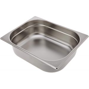 CHECARZHN--NO1-Vogue Bac Gastronorme 1/2, Bac Inox, Profondeur 100 Mm, Capacité 6,2 Litres, Récipient De Conservation Des Aliments Chauds Et Froids, Compatible Bain Marie, Couvercle Vendu Séparément, - Neuf