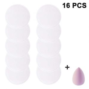 Lingettes D&eacute;maquillantes Lavables Et &Eacute;cologiques - 16 Lingettes R&eacute;utilisables En Bambou Pour Tous Types De Peau - Neuf