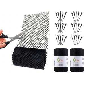 Grille de protection de goutti&egrave;re de 20 m pour la protection contre les feuilles et les d&eacute;bris - Neuf