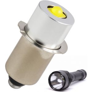 Kal-Ampoule Led De Remplacement P13.5s 3v, 3w Pour Lampe Torche Maglite 2d, Lampe De Poche Led 3v, Éclairage De Travail D'urgence, Installation Facile, Luminosité Supérieure, Longue Durée - Neuf