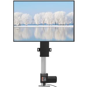 CHECARZHN--NO1-Support Tv Télévisions 26 À 50 Pouces Pied Tv Universel Télév ur Lcd/Led/Plasma Incurvés Hauteur Réglable 94,5-164,5 Cm Charge imal 60 Kg Moteur 1000N Pour Soulever Abaisser Tv 48,5X97 - Neuf