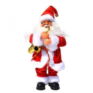 Père Noël Dansant et Chantant-Décoration pour Les fêtes de Fin d'année Automate Père Noël Décoration Musical Décor Classique Cadeau - Neuf