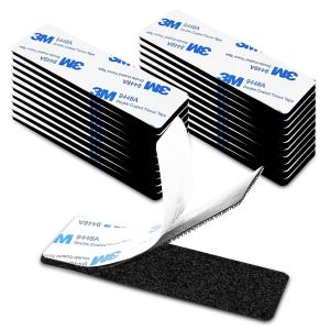 Fousenuk 20 Paires Scratch Autocollant Double Face Extra Fort, 3Cm X 10Cm Adh&eacute;sif Puissant Bande, Bande Scratch Adh&eacute;sive Adh&eacute;sif P - Neuf