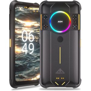 AGM H5 Pro T&eacute;l&eacute;phone Portable incassable, 6Go + 128Go, Noir - Neuf