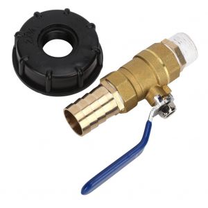 Adaptateur de reservoir IBC, connecteur de robinet, pieces de montage de vanne, diametre de sortie 25 mm - Neuf