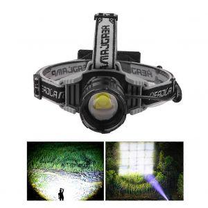 Lampe Frontale Portable Télescopique À Led De Type C, Rechargeable Par Usb, 2 000 Lm, Étanche, Idéale Pour La Course À Pied, Le Camping Ou Les Activités En Plein Air. - Neuf