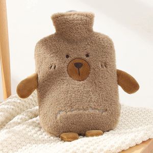 Bouillotte Peluche, Bouillotte Eau Chaude 2l, Bouillotte Avec Housse, Pour Soulager La Douleur De L'arthrite, Douleur Dos, Th&eacute;rapie Chaude Pour Soulage Regles Douloureuses - Neuf