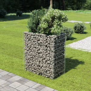 Prolenta Premium - Lit Sur&eacute;lev&eacute; &Agrave; Gabion Acier Galvanis&eacute; 90x50x100 Cm - Neuf