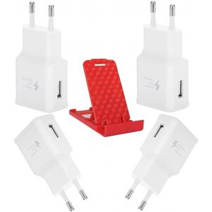 LORANKA-Chargeurs pour Smartphone Samsung (Paquet de 2), Chargeur Rapide, Bloc d'alimentation USB, Support pour Smartphone avec c&acirc;ble de Charge USB C pour Samsung Galaxy S10, S10e, A13 A16, A20, A34. - Neuf