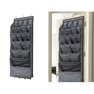&Eacute;tag&egrave;re &Agrave; Chaussures De Porte &Agrave; 16 Poches, Grise - Neuf