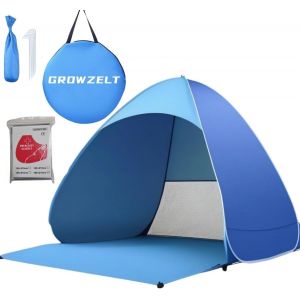 Checarzhn--No1-Tente De Plage Xxl Pop Up Avec Protection Uv 50+, Tente De Plage Solaire 3 À 5 Personnes, Grande Tente De Plage Pop-Up 200 X 165 X 130 Cm - Neuf