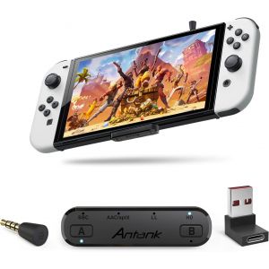 Eryi-Émetteur Audio Bluetooth Prend En Charge Aptx-Hd Aptx Low Latency Aac Compatible Avec Nintendo Switch/Lite/Oled/ Ps4/ Ps5 Double Diffusion Adaptateur Bluetooth Avec Chat Vocal Dans Le Jeu - Neuf