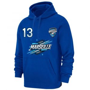 Sweat &Agrave; Capuche Homme Bleu Royal – Inspiration Marseille - Taille Xs &Agrave; Xxxl (Taille M,Couleur Bleu Royal) - Neuf