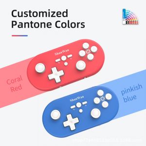 Switch/PC/PS4 Android iOS Manette de jeu Bluetooth &agrave; d&eacute;tection de mouvement Paire de manettes de jeu en rouge et bleu - Neuf