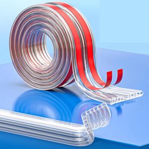 Protection Des Bords Pour B&eacute;b&eacute; 5/3 M&egrave;tres Avec 4 Protections De Bords Souples,Protection D'angle B&eacute;b&eacute; Autocollante,Protection De Bord De Table Meubles Pour Prot&eacute;ger B&eacute;b&eacute;,Largeur : 2,0x2,0cm - Neuf