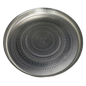 Plateau Rond,Plateau De Service De 33 Cm,Plateau Bijoux Argent - Neuf