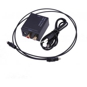 Convertisseur Audio Analogique Spdif pour TV DVD avec Câble et Prise EU et Pur Facile à Installer - Neuf