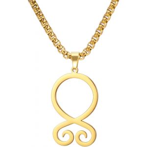Kal-Collier Croix De Troll Pendentif Viking Acier Inoxydable Croix De Troll Amulette De Protection Bijoux Nordiques Pour Hommes Femmes - Neuf