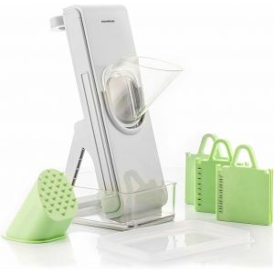 Kitchen Mandolin,Folding Mandolin Vegetable Cutter 5 in 1,Kitchen Mandolin Vegetable Cutter Slichen,Multifunctional Manual Chopper,Cutter-Mandolin Grater. - Neuf