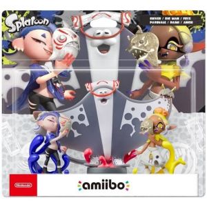 Figurine Amiibo Splatoon Pasquale + Raimi + Angie - Neuf