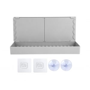 Pare-&eacute;claboussures r&eacute;tractable pour &eacute;vier de cuisine avec &eacute;gouttoir &agrave; ventouse - Neuf