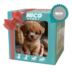 Chiot robot en peluche - Mon chiot robot realiste, chien robotique agit comme un vrai chiot, jouet interactif cadeau pour enfants - Neuf