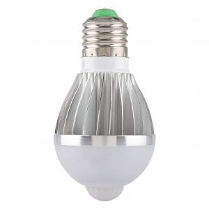 Hjlian Ampoule Led E27 5 W Avec Detecteur De Mouvement Pour Couloir, Hotel, Maison (Blanc Froid) - Neuf