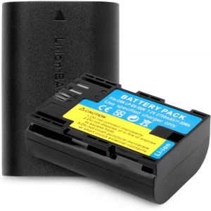 LP-E6/LP-E6N Replacement Camera Battery for Canon EOS 5D Mark II, EOS 5D Mark III, EOS 6D, EOS 5DS, EOS 7D, EOS 60D, EOS 60Da, EOS 70D - Two Batteries - Neuf