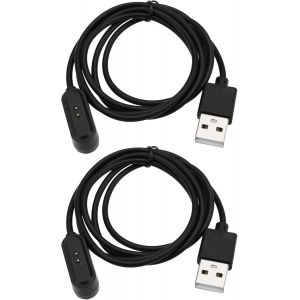 KALANKA-Lot de 2 Câbles de Chargement USB pour Montre Connectée Pièce de Rechange Câble de Chargeur USB Magnétique Chargeur de Montre Connectée Compatible avec Oppo Watch Free OWW206 (Noir) - Neuf