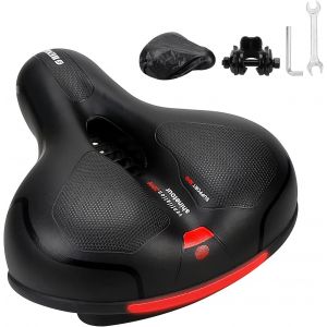 Subzonal-Selle De V&eacute;lo, Si&egrave;ge &Agrave; V&eacute;lo Ergonomique Creux Large Si&egrave;ge De Cyclisme Confortable Avec Remplacement De Bande R&eacute;fl&eacute;chissante Pour Vtt, V&eacute;lo D'exercice Et V&eacute;los De Route - Neuf