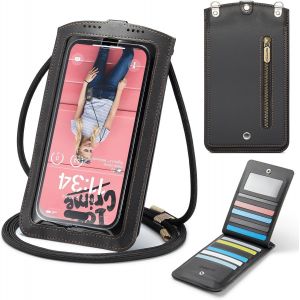 Petit Sac Sacs À Bandoulière Sac Téléphone Portable Femmes Homme Mini Pochette En Pu Cuir Porte Portefeuille Avec Chaîne De Poche Zippée Pour Iphone 16 15 Samsung S24 Xiaomi Jusqu'[CAR784904] - Neuf