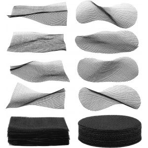 ERYI-100Pcs Tampon Maille Trou De Pot, Ronds Et Carrés Tampons En Maille Pour Pots De Plantes Grille De Drainage Bonsaï Maille De Fond De Pot De Plante Pour Jardin Pour Éviter La Perte De Sol - Neuf