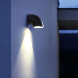 Asfasfq-Applique Murale Extérieure,Éclairage Mural,Applique Exterieure,Led Lampe Exterieur,Pour Luminaire Exterieur Pour Couloir Entrée Balcon Moderne,Led 9w,Imperméable,Forme De Pipe À Eau - Neuf