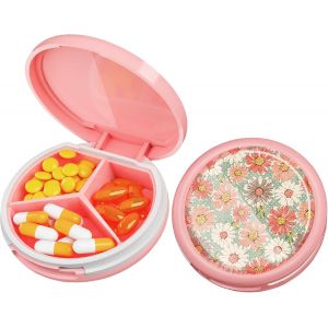 Pilulier,Imperméable Pilulier Portable,Mini Pilulier En Plastique À 3 Compartiments,Boîte De Rangement De Pilules Pour Le Stockage De Vitamines,De Médicaments Et Plus Encore.[Z152] - Neuf