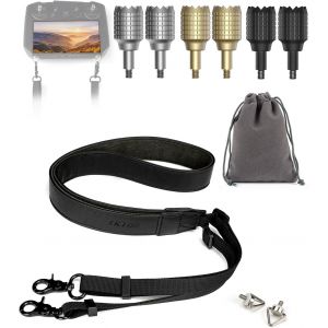 Dragonne Tour De Cou + Joysticks Pour Dji Rc Pro - Accessoires De Drones Cine (1 Pi&egrave;ce + 3 Paires) - Neuf