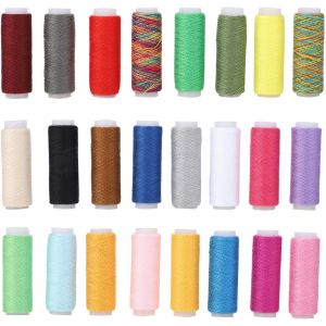 Chenquansarl-Cordon De Fil Cir&eacute; De 24 Couleurs, D&eacute;coration &Eacute;l&eacute;gante De Bobine De Cha&icirc;ne De Bricolage Artisanal Pour Des Bracelets De Bijoux De Perles, Artisanat En Cuir - Neuf