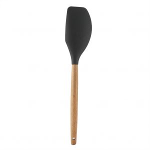 Hjlian Ustensile De Cuisine En Silicone Avec Manche En Bois (Spatule) - Neuf