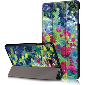 Kal-Coque Pour Samsung Galaxy Tab A 10.1 Pouces 2016 Sm-T580/T585 (A6) Tablette Housse Étui Avec Fonction Support Et Réveil/Sommeil,Petal - Neuf