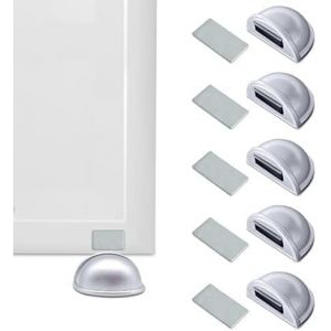 But&eacute;e De Porte Magn&eacute;tique Adh&eacute;sive &iquest; Cale Porte Adh&eacute;sif Robuste Avec Aimant Puissant &iquest; Stop Porte Design Anti-Choc &iquest; Bloque Porte Pour Prot&eacute;ger Murs Et Meubles &iquest; Lot De 6 Pi&egrave;ces - Neuf