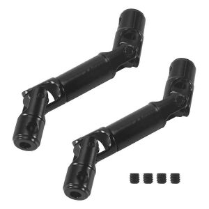 2PCS mise &agrave; niveau arbre d'entra&icirc;nement en m&eacute;tal pour WPL HengLong 1/16 RC voiture,noir - Neuf