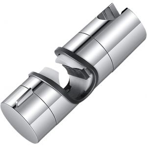 Support de DoucheSupport,de Douche &agrave; Main Rempla&ccedil;able Douche R&eacute;glable de 19 &agrave; 25 mm de Diam&egrave;tre en ABS Chrom&eacute; Accessoire Pratique pour Salle de Bain Rotatif &agrave; 360&deg;, Sans Per&ccedil;age Installation Simple - Neuf