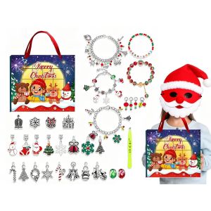 Kit De Bracelet Calendrier De L'avent No&euml;l 2025 &Agrave; Faire Soi-M&ecirc;me (Style 2) - Neuf