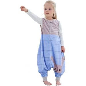 Tianyi-Bebe Gigoteuse Avec Jambes L'hiver Pyjama Gigoteuse A Pied Bebe Garcon Vetement Enfant Naissance Cadeau 5-6 Ans, Lapin - Neuf