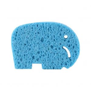 1pc Fibre Naturelle Dessin Anim&eacute; Animal B&eacute;b&eacute; Tout-Petit Enfants Douche &Eacute;ponge Brosses Chaud (&Eacute;l&eacute;phant Bleu) - Neuf