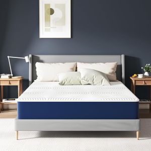 Ulteronixshop-Matelas 140x190 7 Zones de duret&eacute; H3 25cm Matelas Mousse Froide,Soulagement du Dos, Housse Tissu Amovible Matelas de lit 140x190x25 - Neuf
