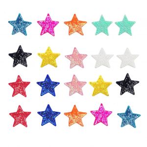 20 Pièces Patchs En Tissu Paillettes Forme Pentagramme Différentes Couleurs Pull Robe Chemisier Décor Bricolage Couture Patch Vêtements Accessoires Fête De Mariage Vêtements Ornement - Neuf